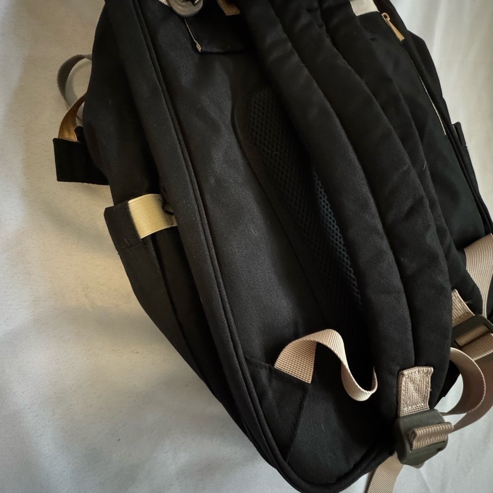 Wowtina Black Backpack with Gold Zippers - Picture 6 of 7